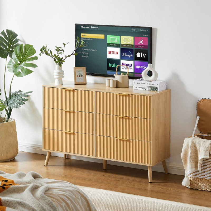 Commode double, commode naturelle avec tiroirs