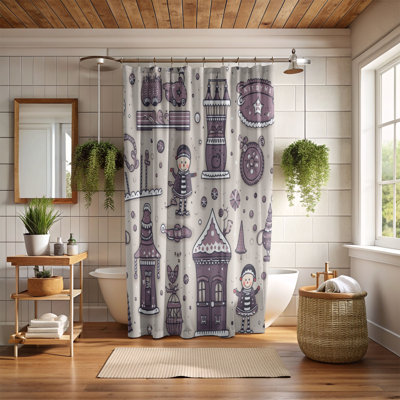 Illustration de neige polaire - Rideau de douche Premium