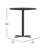 Carrus Round Laminate Table Top with Height Table Base-31302221-31302218