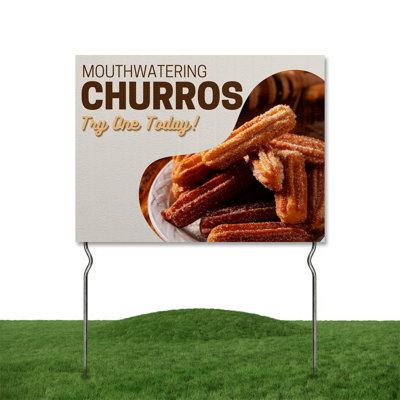 Bakery House - Fresh homemade bread Yard Sign by DC | 24"x18" Double Sided Food Garden Sign with 13” Metal Stakes | Outdoor Signs Waterproof for Lawn, Patio, Sidewalk & House | Set of 1 | Made in USA