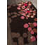 Tapis à petits cercles géométriques en laine touffetée à la main brun, rose et taupe Osteen-24323861-121835026