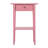Dalton Nightstand-End Table with One Drawer Pink-36312675
