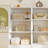 White Modular Walk in Closet Organizer System with 11 shelves and 10 drawers