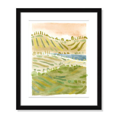 Tuscan Countryside Print by Leah Straatsma