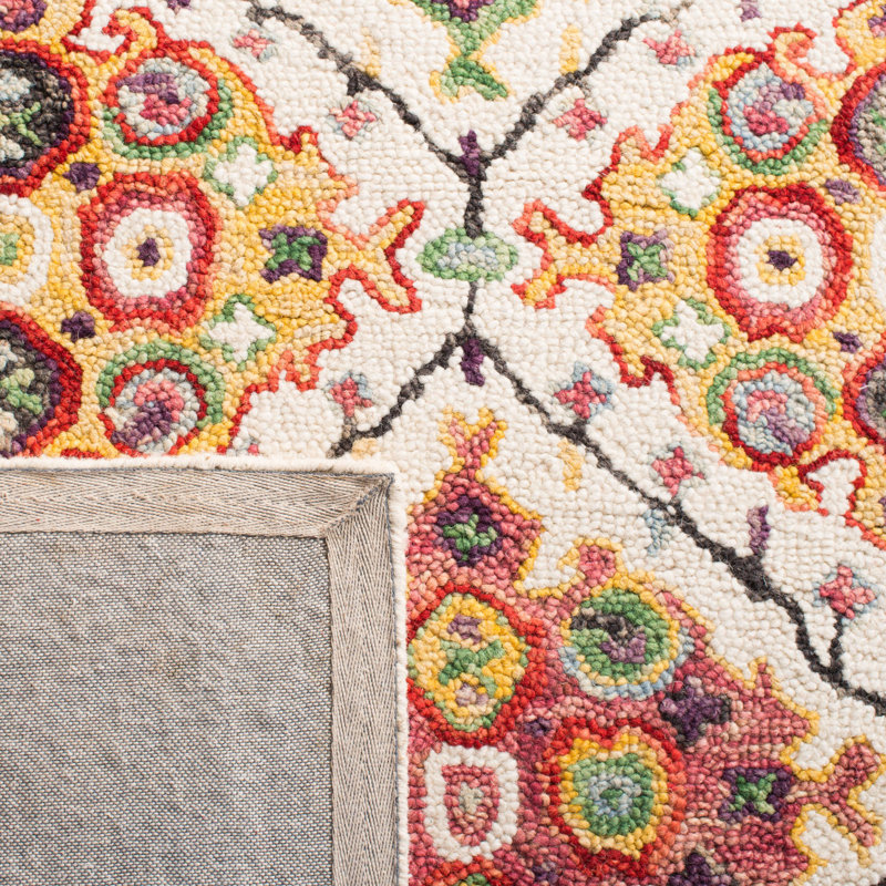 Husson Hand Tufted Wool And Cotton Oriental Rug, Rectangle 3' x 5'