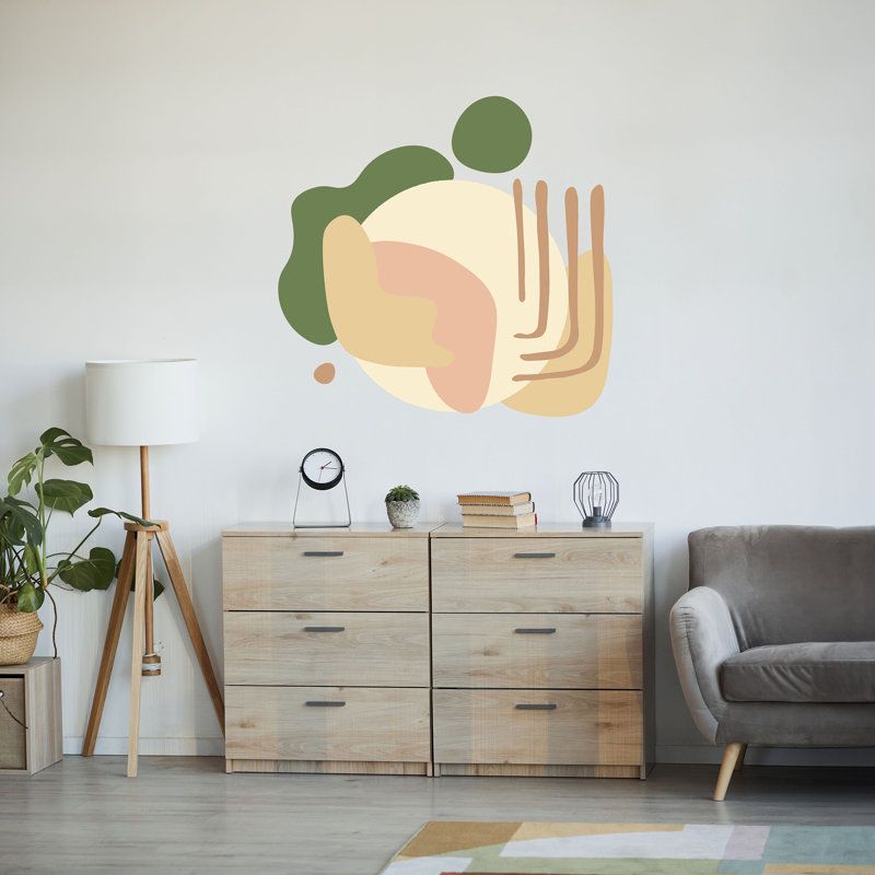 Soft Amoeba Modular Mural Peel and Stick Wall Decals