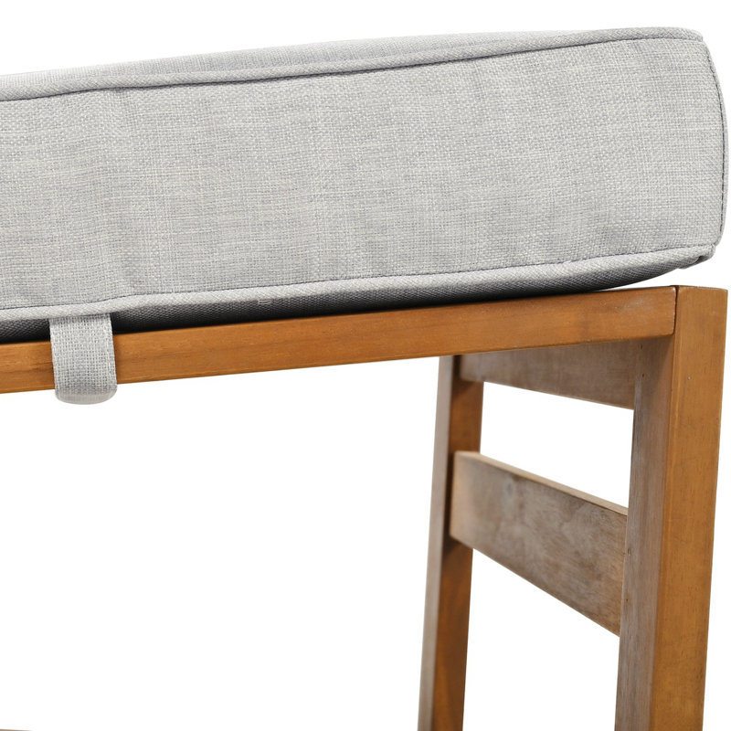 Patrise 48,92 po de largeur avec coussins, Gris