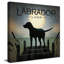 «Moonrise Black Dog Labrador Lake (Square)» par Ryan Fowler, reproduction-560549438-560549426