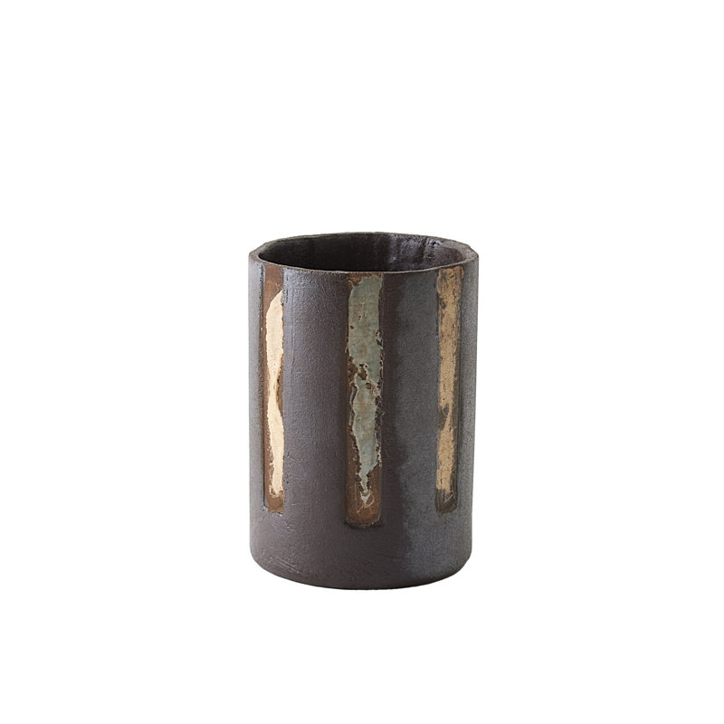 Chiffre Vase-Lg, H 9,75 po x l 7 po x P 7 po
