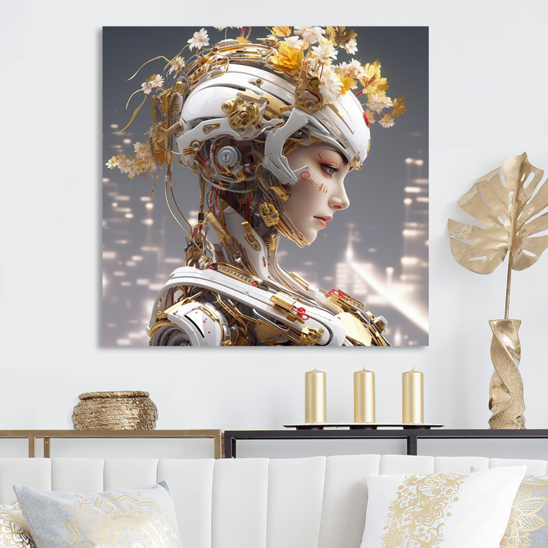 Sci-Fi - Warriors III, Toile tendue, H 24 po x l 24 po x P 1 po