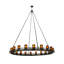 Lustre de roue pour wagon 20 lumières unique Paulson