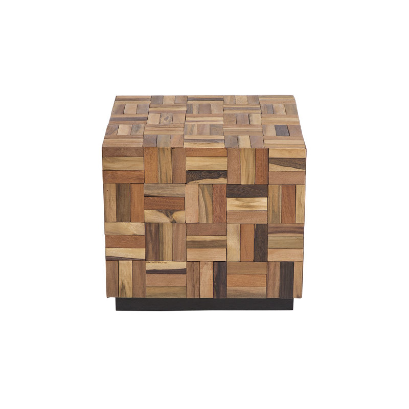 Digiovanni Solid Wood Block End Table