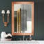 Miroir de salle de bain encadré, miroir mural décoratif suspendu vertical ou horizontal
