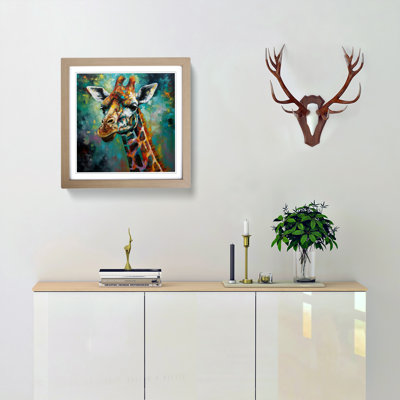 Giraffe Expressionism No.2 - Framed Print