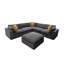 Grain de café modulaire entièrement rembourré avec coussins décoratifs-2057981419