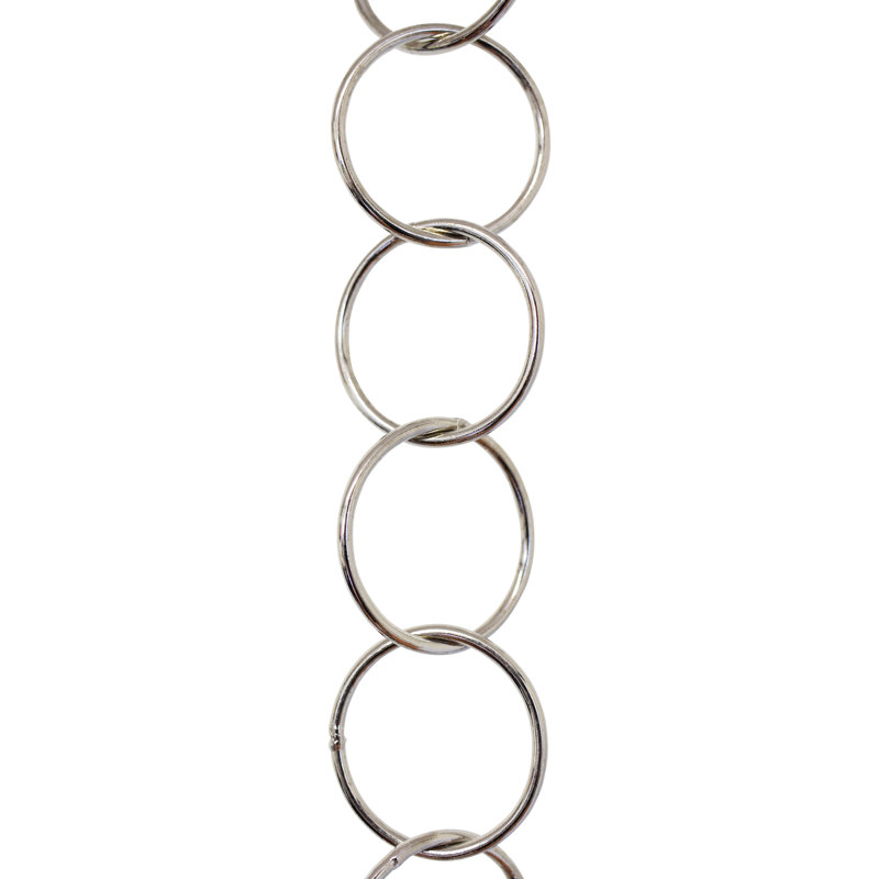 Chaîne ronde ronde en métal, Nickel poli