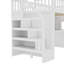 Lit mezzanine simple en bois massif avec bureau mobile et tablettes-2034062992-2034062990
