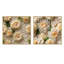 Cormac - Ensemble de 2 collages carrés floraux-101851430-101851429