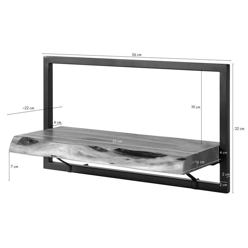 MELBOURNE Floating Shelf, 320cm H x 56cm W x 22cm D