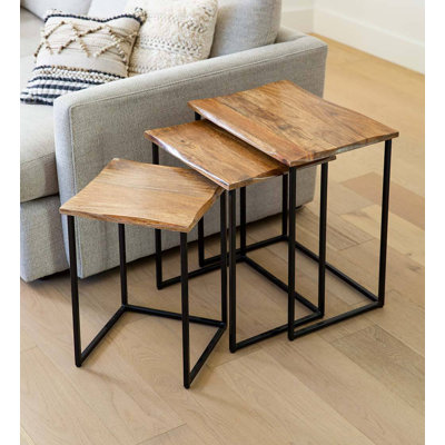 Filibert Solid Wood Top Nesting Tables