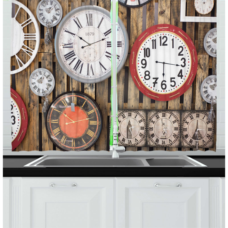 No Theme Pointed Kitchen Curtain