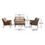 Outdoor 4 - Piece Conversation Set