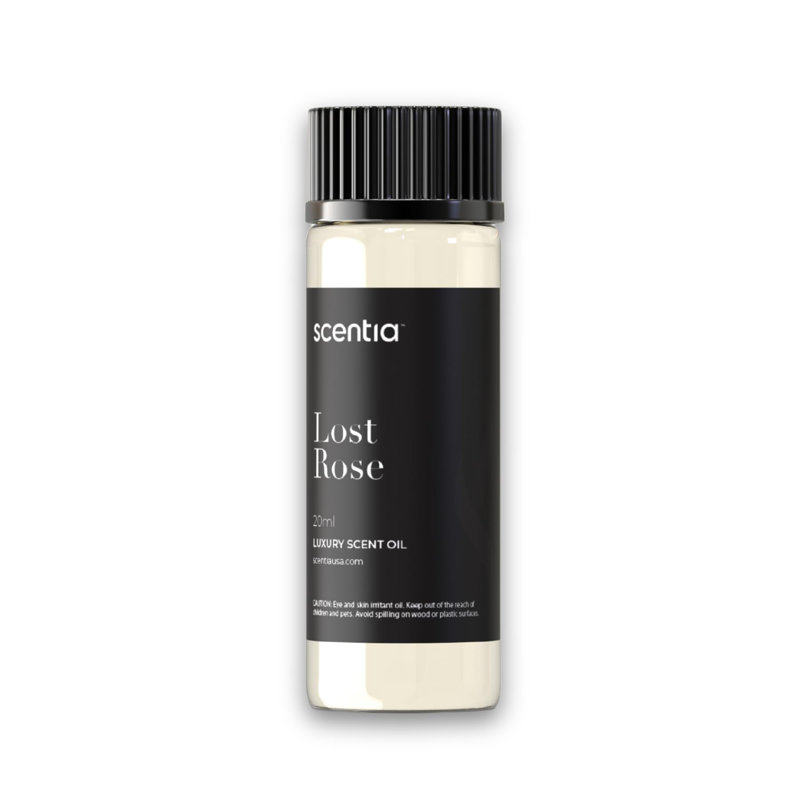 Huile pour diffuseur Scentia Resort inspirée de Fairmont Resort Scent - 20 ml 0,67 oz liq. - Mélange d'huiles parfumées, notes de rose, de bois d'oud et de clou de girofle pour diffuseurs et humidificateurs d'aromathérapie - Rose perdue