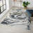 Gangleri Blue Gold Marble Area Rug-496127289