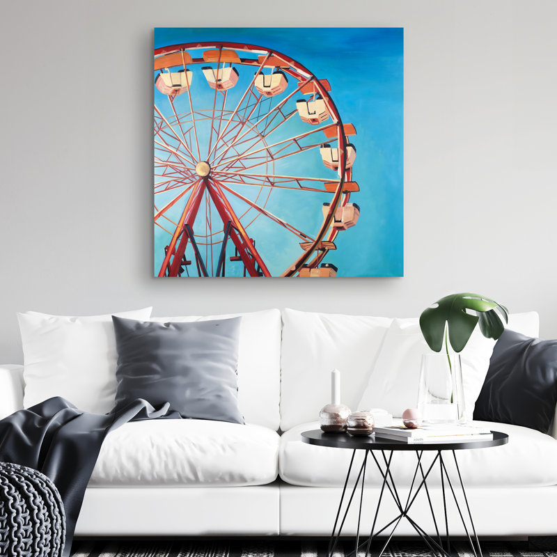 Ferris wheel by a beautiful day - 32"x32" art on canvas