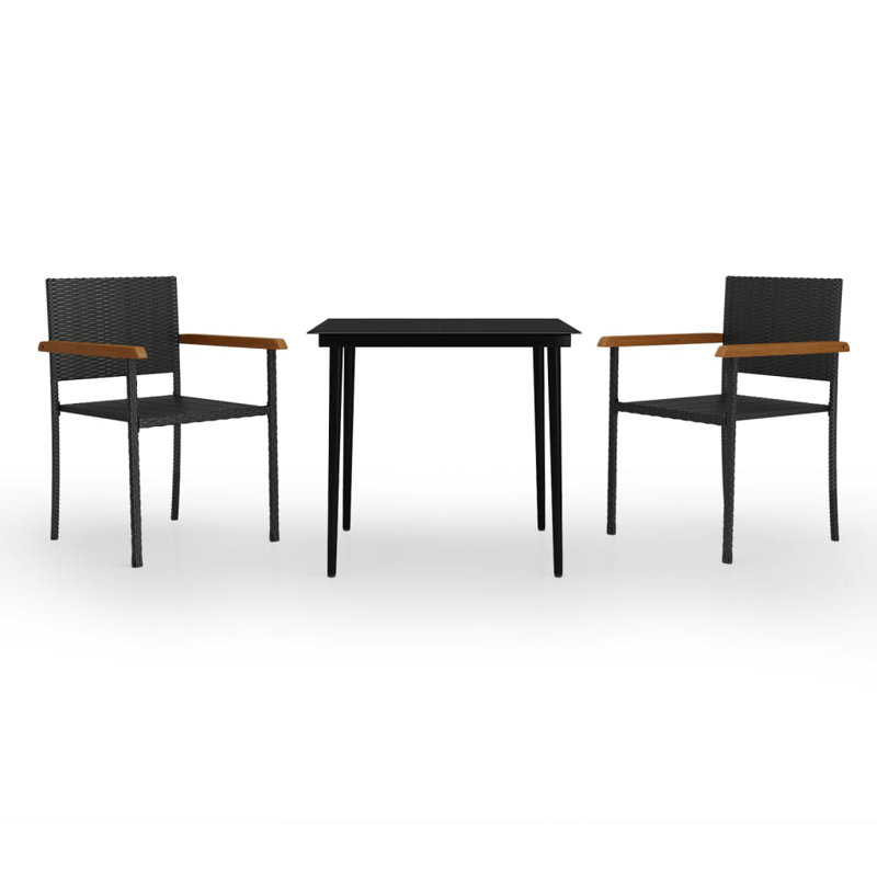 Gangaram 2 - Person Patio Dining Set Rectangular Table