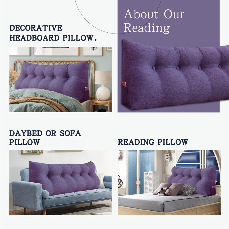 Cushion, Retangle 50cm H x 200cm W, Grey Lilac
