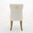 Velvet Upholstered Dining Chair with Golden Wooden Legs-1215305090-1215305093