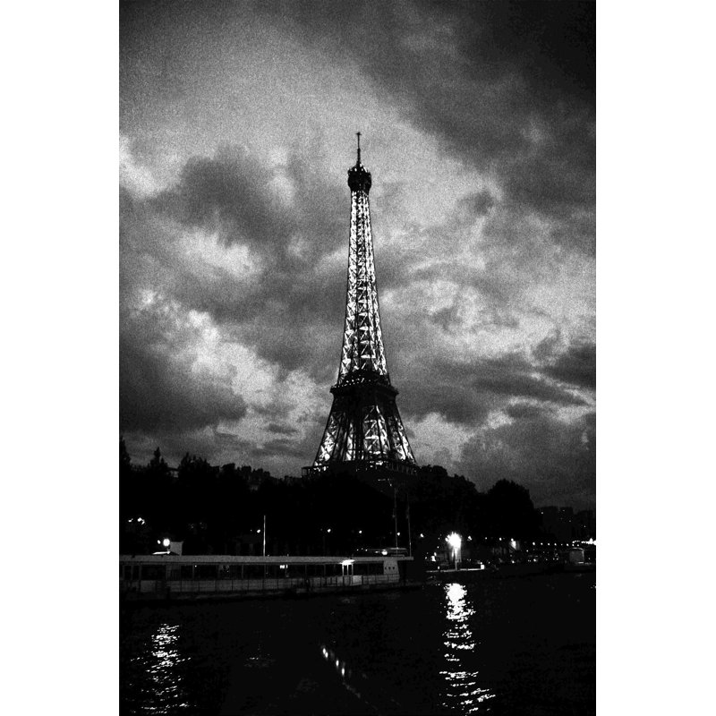 Nuit Orageuse Au Tour Eiffel, H 30 po x l 20 po