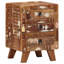 37cm W Solid Wood Bedside Table