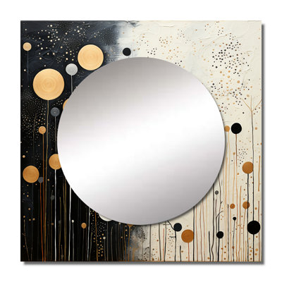 Meridha - Abstract Collages Large Square Mirror For Wall Art Decor