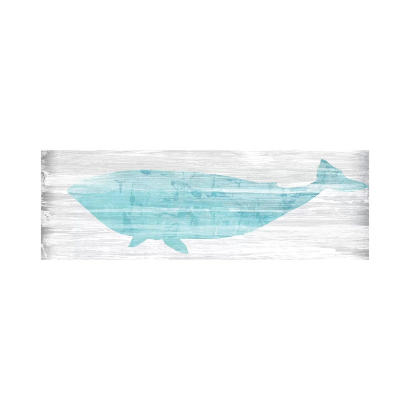 Weathered Whale II by June Erica Vess - Wrapped Canvas Panoramic Gallery-Wrapped Canvas Giclée
