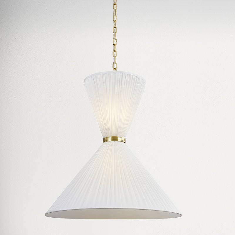 Luminaire suspendu 2 lumières Enid, H 35 po x l 30 po x P 30 po
