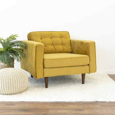 Fauteuil capitonné large de 95,76 cm Ney