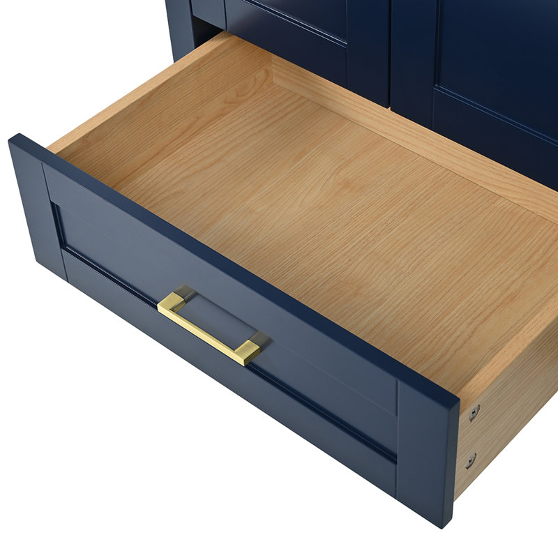 Armoire de salle de bain moderne avec lavabo et 4 tiroirs