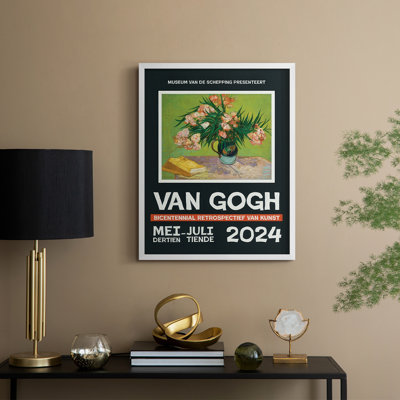 Van Gogh, exposition d'affiches encadrées II - bois massif