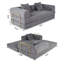 L 74,8 po x P 37,01 po x H 24,8 po Canapé-lit convertible en microfibre