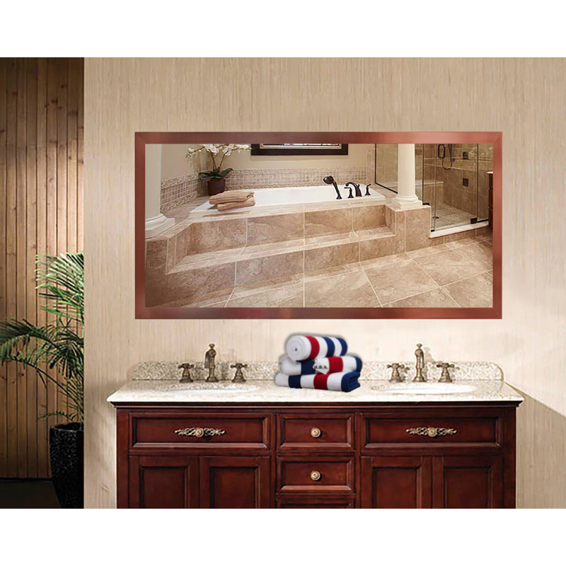 Miroir mural meuble-lavabo, H 62 po x l 33 po
