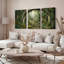 Ensemble de 3 tableaux sur toile « Chemin forestier » pour la décoration du salon et de la chambre.-129395641