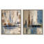 «Layers of Time», ensemble de reproductions d'art encadrées par Art Remedy, cadre argenté, 36 x 45-135342075-135342059