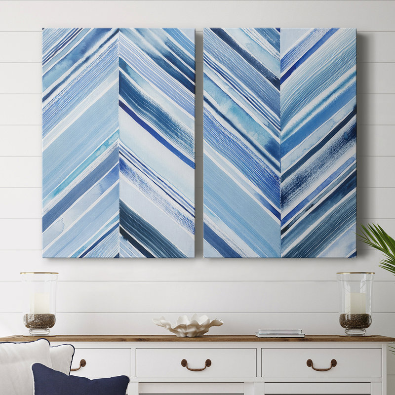 Wave Crests I-Premium Gallery Wrapped Canvas -Ready to Hang, 18" H x 24" W