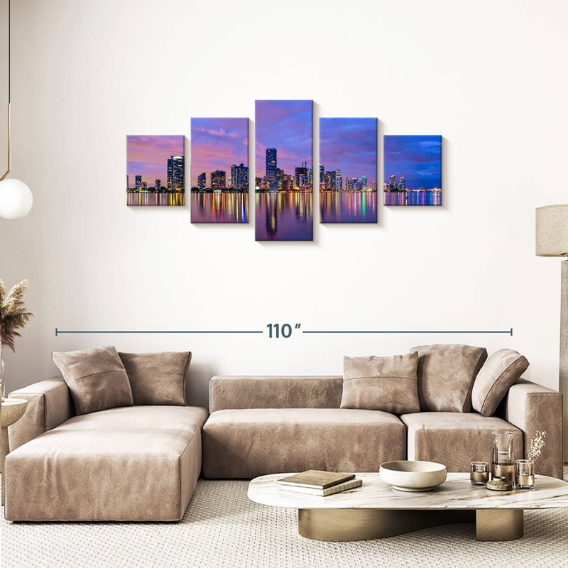  'Biscayne Bay Miami, 42" H x 92" W