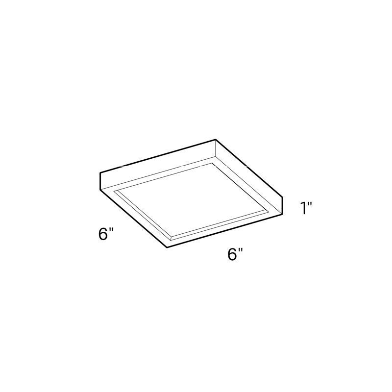 Plafonnier encastré 1 lumière Hayden-Blu, Nickel satiné, 14"