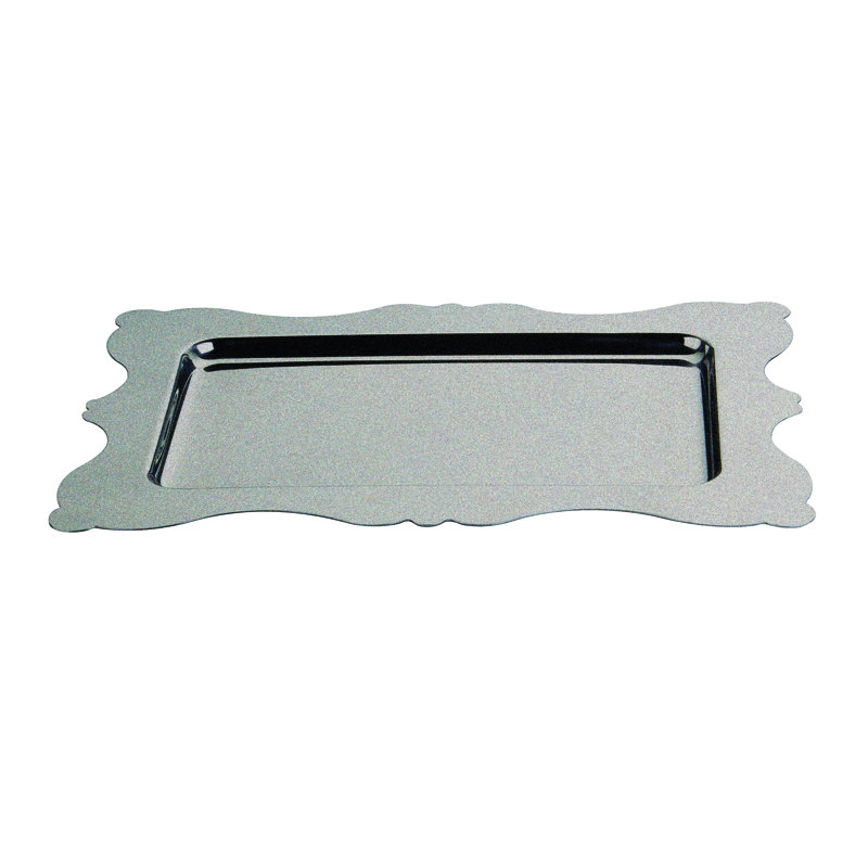 Dolce Vita Rectangular Tray 18.9" - 1 Piece, Pewter