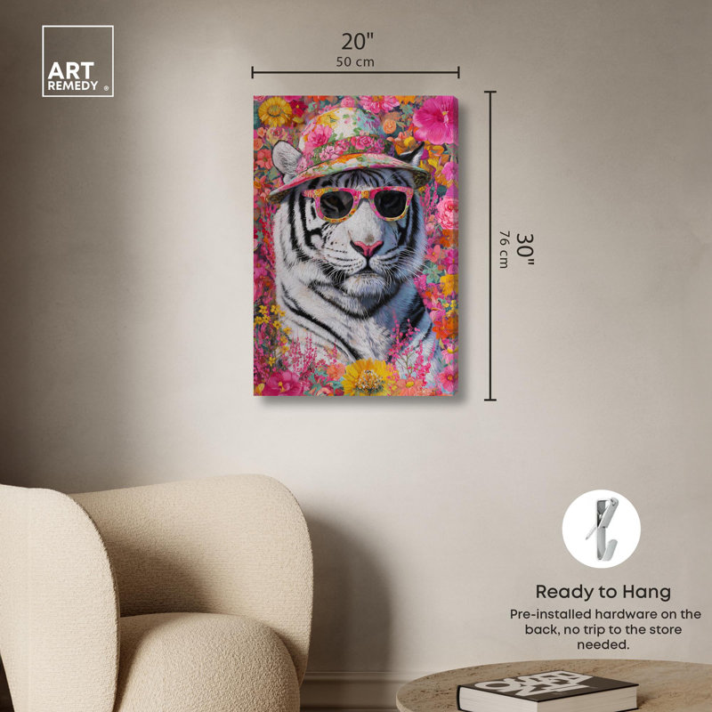 Reproduction d'art sur toile Bloom in Floral, H 30 po x l 20 po, Toile tendue avec châssis