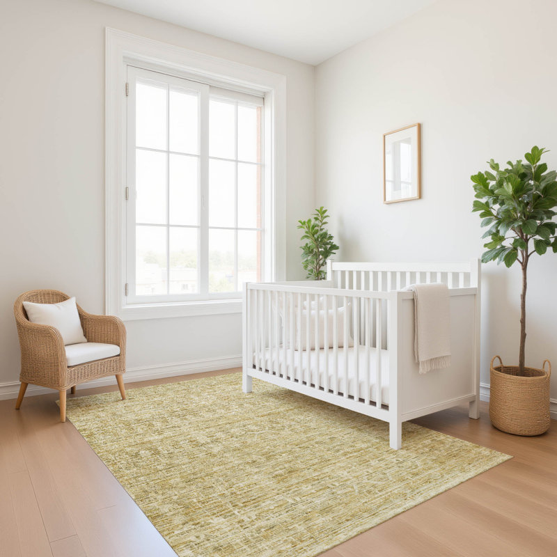 Premium Machine Washable Lubbers AMF1746 Stripe Rug, Rectangle 5' x 7'6"